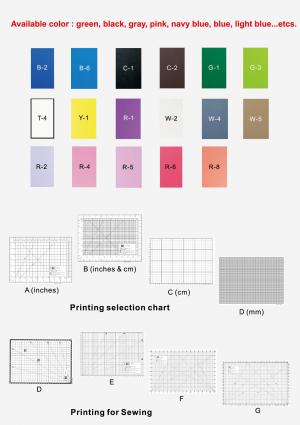 color & printing  series 切割板/切割墊的顏色跟印刷板
