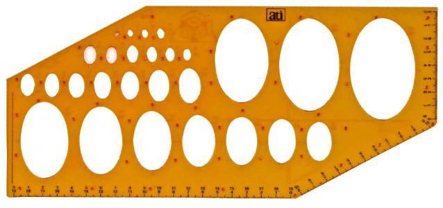 PC-2104 Ellipse template