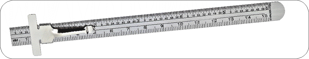 PS-3001 Pocket precision ruler