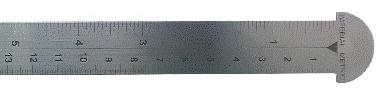 SS-04-300, 450, 600 Stainless Steel Straight Ruler