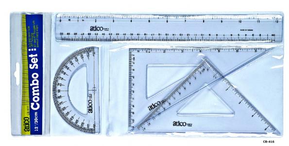 CB-414, 415, 416 三角板量角器組合